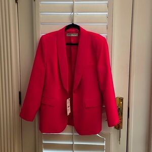 Zara Fuschia Shawl Lapel Blazer XL BNWT